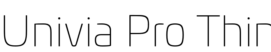 Univia Pro Thin Font Download Free